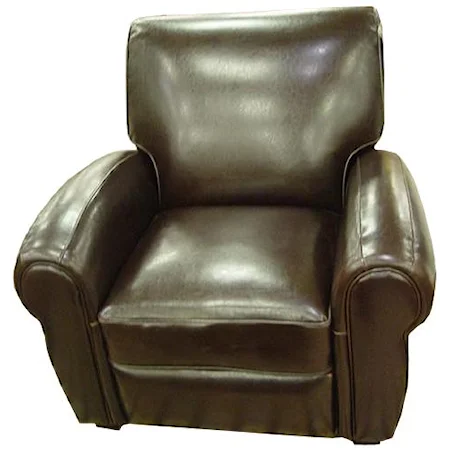 Traditional Reclining Leather Miguel Chair